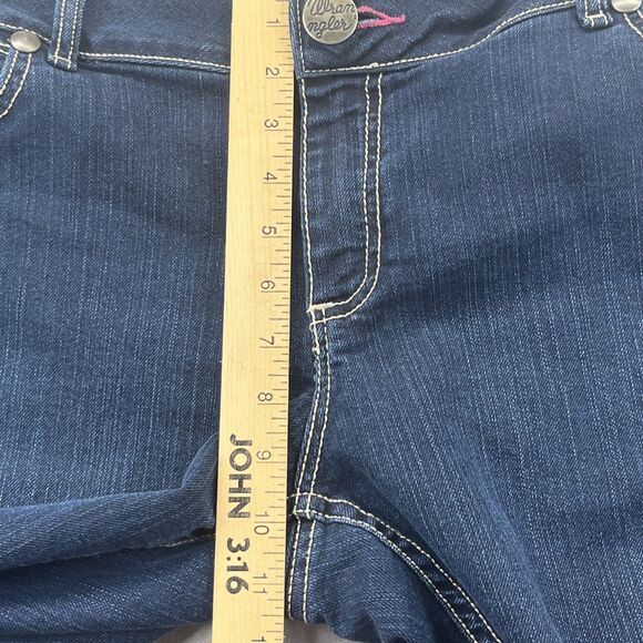 Wrangler Jeans Womens 15 / 16 32" Blue Denim Booty Up Technology Bootcut 10MWZBR - Picture 10 of 13